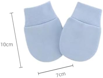 GSHLLO 6-Pair Cotton Newbornmittens Soft Breathable for Babies