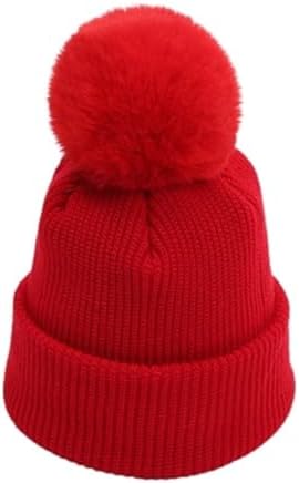 Winter Baby Beanie with Pompom Cat Cushy Stay Warm