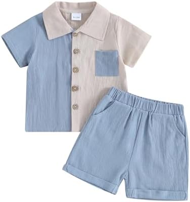 Kupretty Baby Boy Comfortable Trendy Summer Set