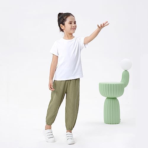 3 Pack Casual Soft Cotton Lawn Pants for Toddler