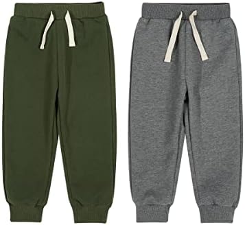 Teach Leanbh Toddler Boys Girls 2 Pack Thin Fleece Sweepants
