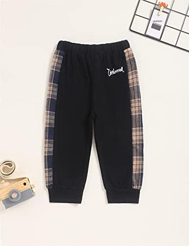 Fuermos Toddler Boys Flannel Lattice Button-Down Hoodie Set - FallWinter Perfectly CozyBundle