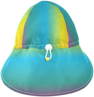RPLife Pink Green Gradient Adjustable Toddler Sun_hat 2T-4T