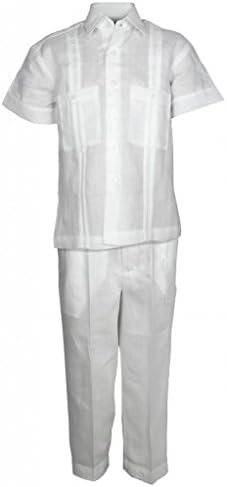 Mojito Kids Boys Linen Two Pocket Guayabera Set