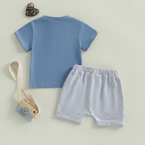 Pudcoco Toddler Boy 1st Birthday Outfit T-shirt and Shorts Set