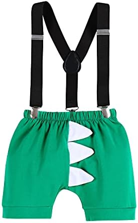 IMEKIS Baby Boys Dinosaur 1st Birthday Set