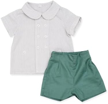 Twoflower - Embroidered Spring Two-Piece Set for Boys 1-6