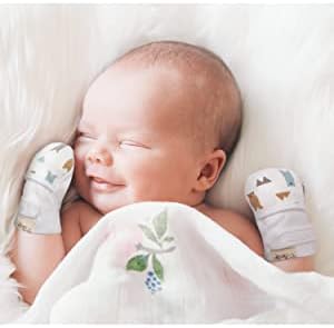 Adjustable Animal Print Cotton Glove Mittens for Babies