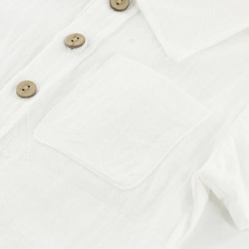 POBIDOBY Linen Short Set for Boys