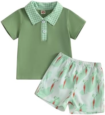 Big Brother Little Sister Easter Outfits Toddler Romper Set