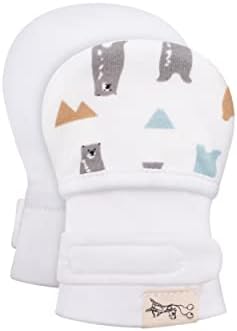 Adjustable Animal Print Cotton Glove Mittens for Babies