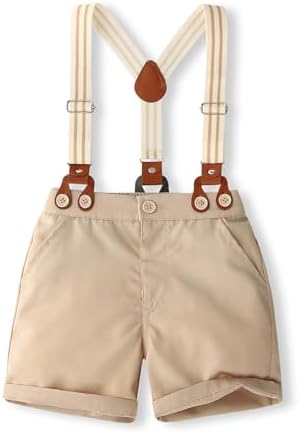 BULINGNA Toddler Boys Gentleman Outfits Summer Set