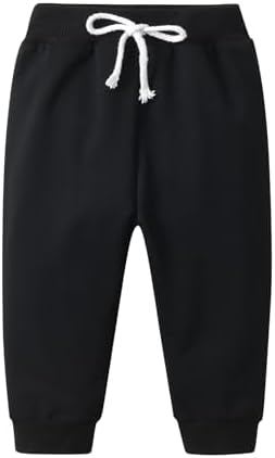 Comfortable Solid Jogger Pants for Baby Boys