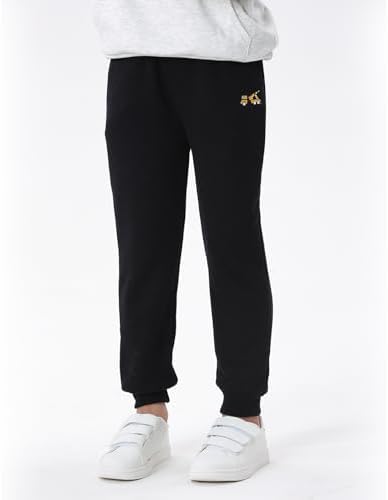 GFQLONG 3-Pack Cotton Joggers for Toddler Boys