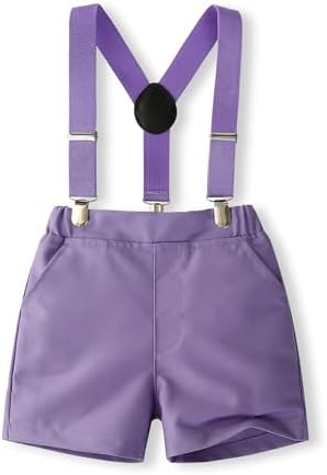 Baby Boy Suit Set - Boho Bowtie suspenders