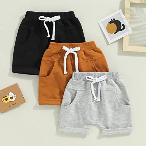 3-Piece Set for Boys Cute Summer Beach Shorts