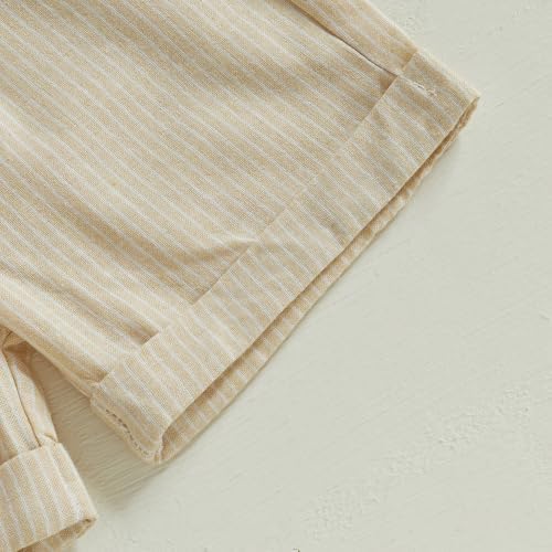 Cotton Linen Toddler Boys Summer Outfit
