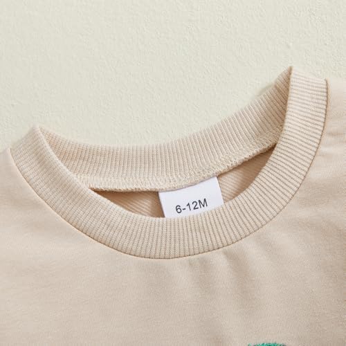 St Patricks Day Toddler Boys Outfit - Clover Embroidered Set