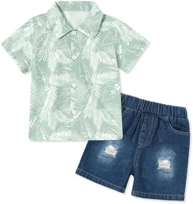 CocoRARA Toddler Baby Boy Summer Beach Outfits