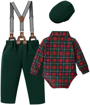 YALLET Baby Boy Tuxedo Set 0-18M