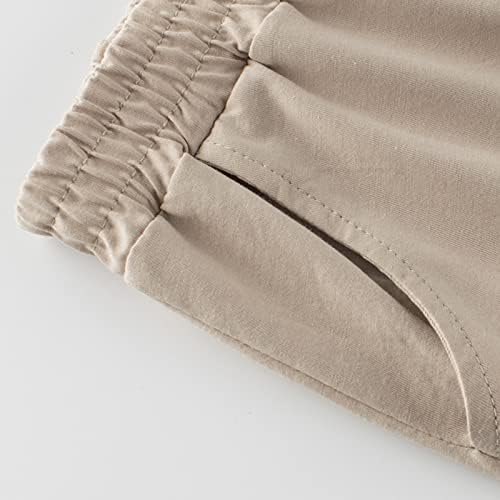 Toddler Dinosaur Cotton Pullover Sweat Pants Khaki