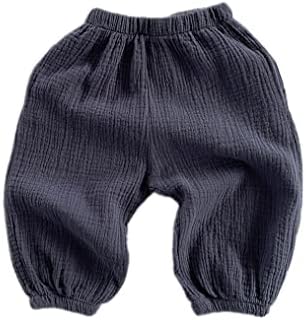 LNICEAR Toddler Boys Girls Cotton Linen Pants