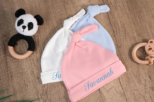 Personalized Baby Hat with Embroidery for Newborns
