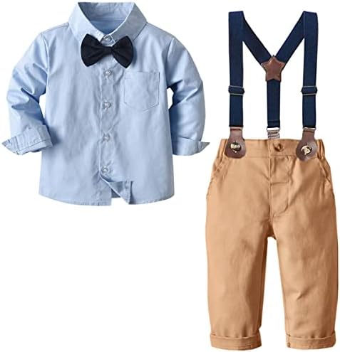 SANGTREE Boys Gentleman Long Sleeves Suit Set with Pocket