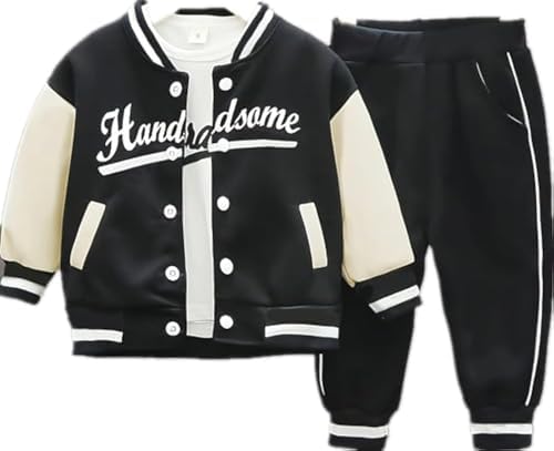 Autumn Fashion 3-Piece Baseball Suit Set for Toddlers