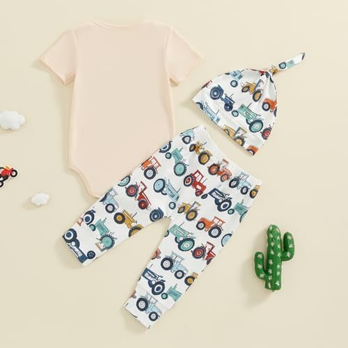 Newborn Baby Boy Tractor Clothes