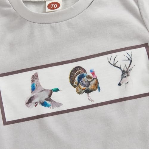 Cute Little Baby Mallard Duck Hunter T-Shirt Shorts Set