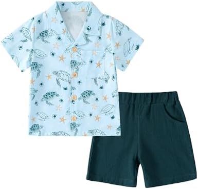 YALLET Toddler Boy Clothes Summer Set