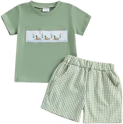 Licupiee Toddler Boys Duck Outfit - Soft Summer Essentials
