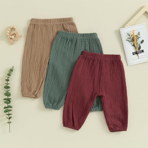 Thilsidee - 3-Pack Toddler Solid Color Shorts