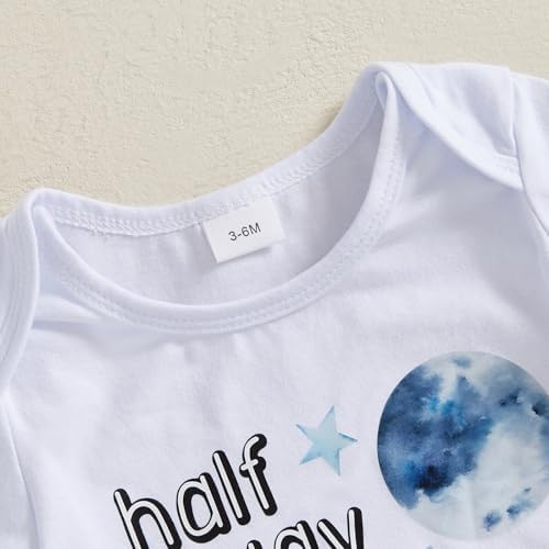 Bagilaanoe Baby Boy Half Birthday Outfit Space Theme