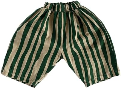 Adjustable Waist Boys Cotton Linen Harem Bloomers Pants for Toddler