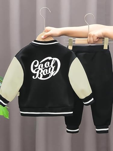Autumn Fashion 3-Piece Baseball Suit Set for Toddlers