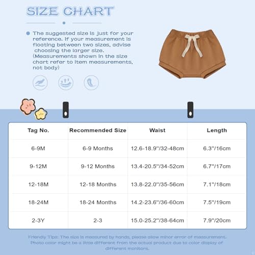 Freebily toddler boys elastic waist pull-on bloomers