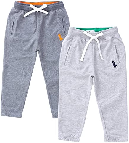 Dinosaur Fun 2-Pack Cotton Joggers for Toddler Boys