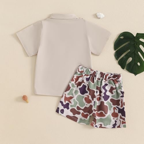 Mobbdow Toddler Boy Duck Camo Hunting Outfit