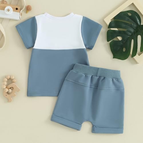 Allshope Baby Boy Summer Contrast Set