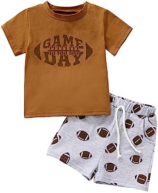 Cute Toddler Boys Football Outfit Set