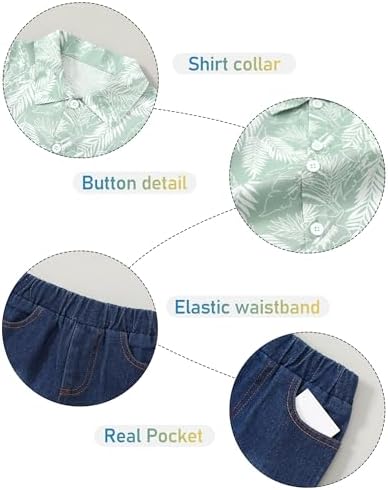 CocoRARA Toddler Baby Boy Summer Beach Outfits