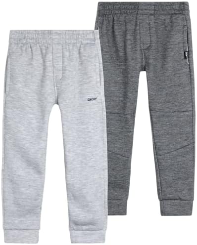 DKNY Baby Boys 2-Pack Fleece Joggers 2T-7