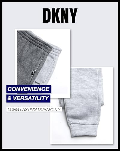 DKNY Baby Boys 2-Pack Fleece Joggers 2T-7