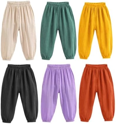 Perfect Comfort Style - HeamoeKids Cotton Linen Pants for Toddlers