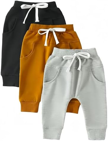 3-Pack Boys Pull-On Jogger Pants