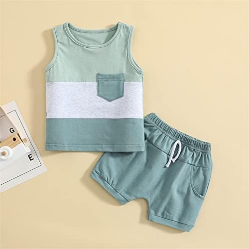 Cozy Waffle Sleeves Toddler Boys Clothing Set - Stylish Summer Outfit for Kids
