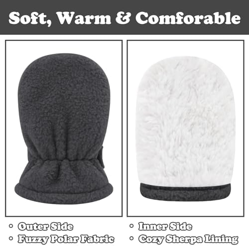 Sarfel Baby Winter Mittens - Fleece Gloves for Toddler