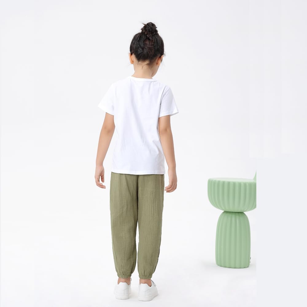 3 Pack Casual Soft Cotton Lawn Pants for Toddler